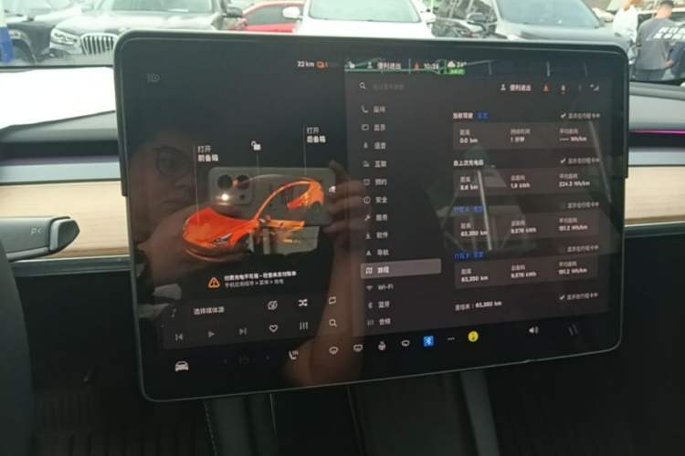 Used Tesla Model 3 2022 Rear-Wheel-Drive Version Audio And AC Panel