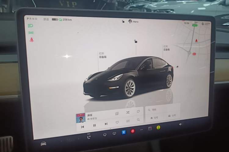 Used Tesla Model 3 2022 Rear-Wheel-Drive Version Audio And AC Panel