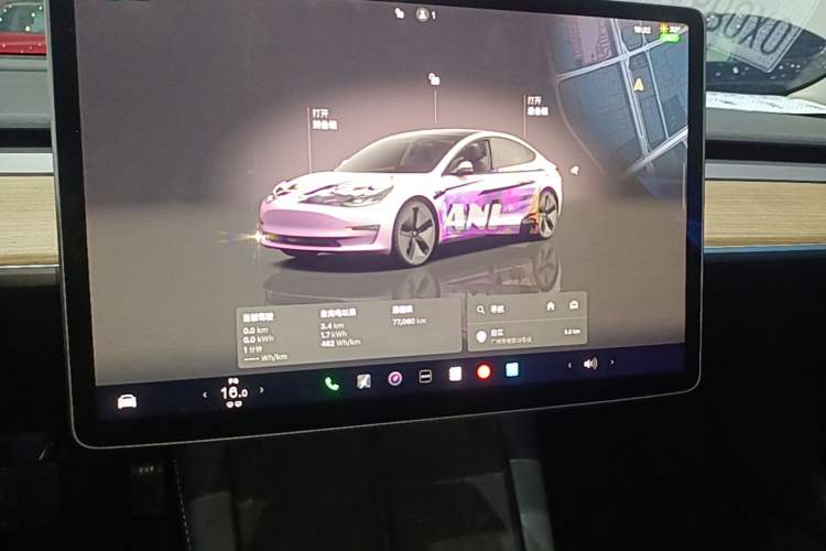 Used Tesla Model 3 2022 Rear-Wheel-Drive Version Audio And AC Panel