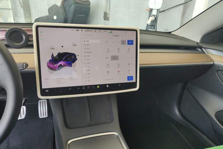 Used Tesla Model 3 2022 Performance High-Performance All-Wheel-Drive Version Audio And AC Panel