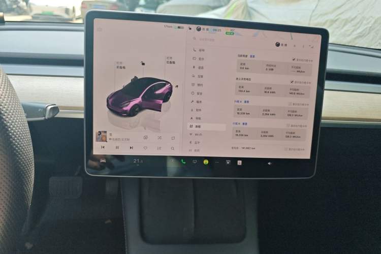 Used Tesla Model 3 2022 Rear-Wheel-Drive Version Audio And AC Panel