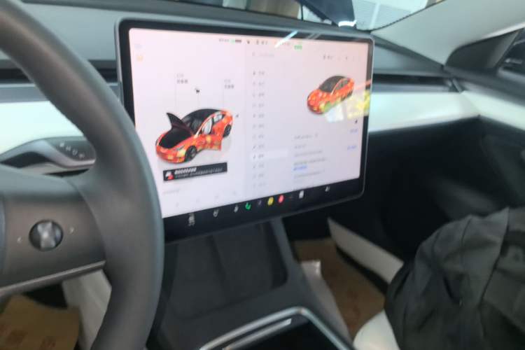 Used Tesla Model 3 2022 Rear-Wheel-Drive Version Audio And AC Panel