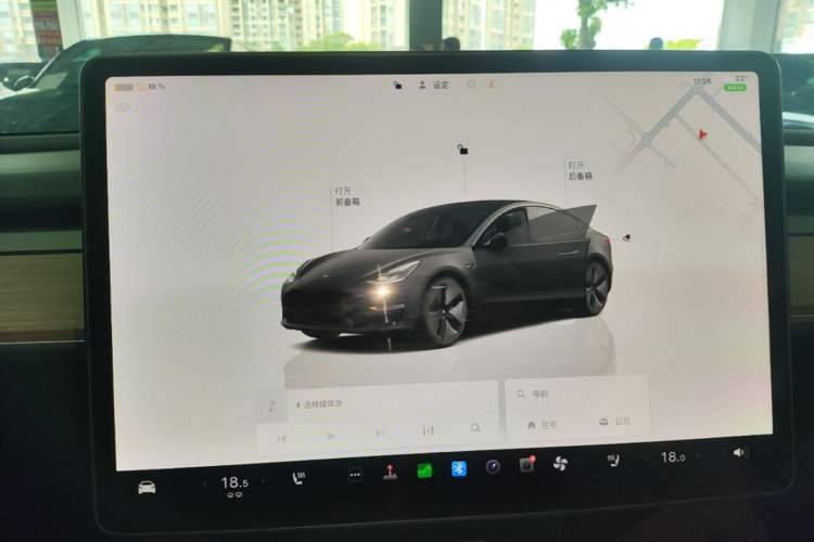 Used Tesla Model 3 2022 Rear-Wheel-Drive Version Audio And AC Panel