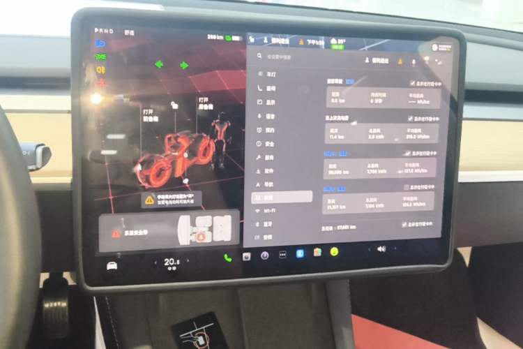 Used Tesla Model 3 2022 Rear-Wheel-Drive Version Audio And AC Panel