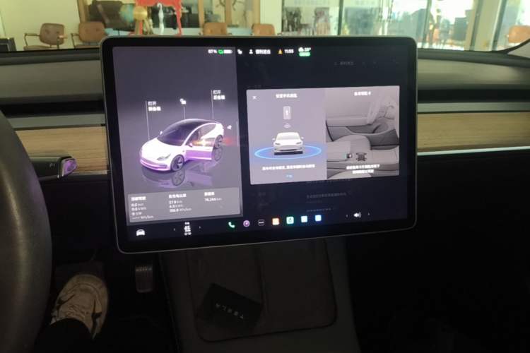 Used Tesla Model 3 2022 Rear-Wheel-Drive Version Audio And AC Panel