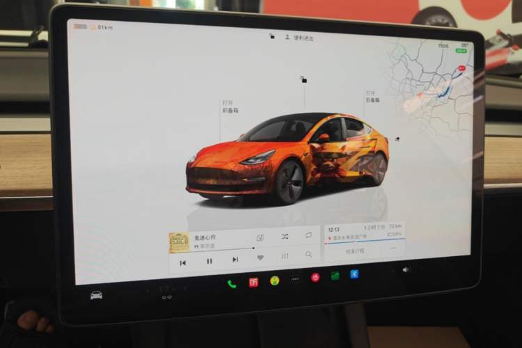 Used Tesla Model 3 2022 Rear-Wheel-Drive Version Audio And AC Panel