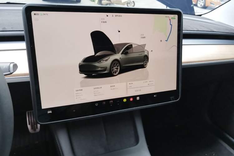 Used Tesla Model 3 2022 Rear-Wheel-Drive Version Audio And AC Panel
