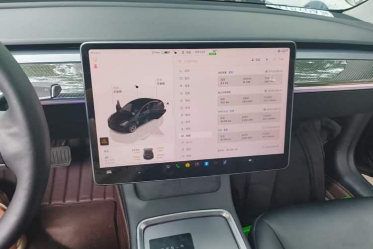 Used Tesla Model 3 2022 Rear-Wheel-Drive Version Audio And AC Panel