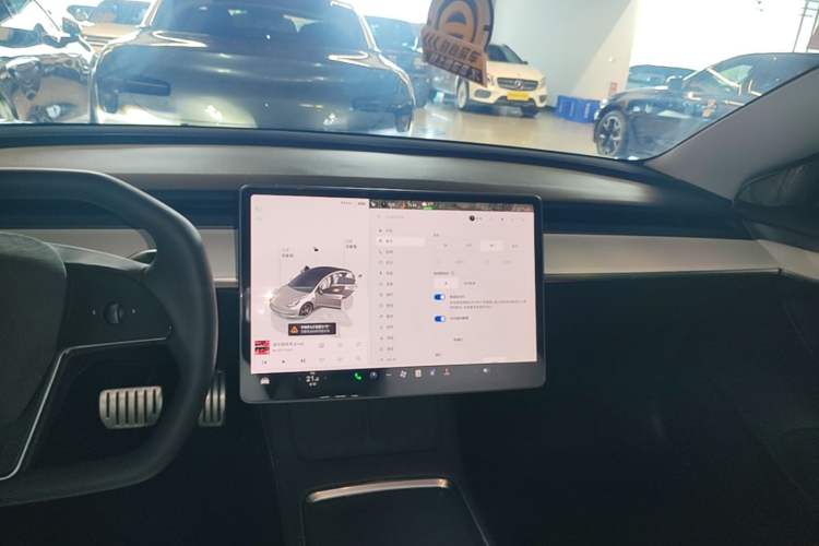 Used Tesla Model 3 2022 Performance High-Performance All-Wheel-Drive Version Audio And AC Panel