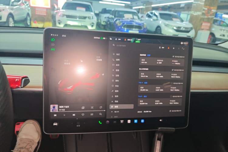 Used Tesla Model 3 2022 Rear-Wheel-Drive Version Audio And AC Panel