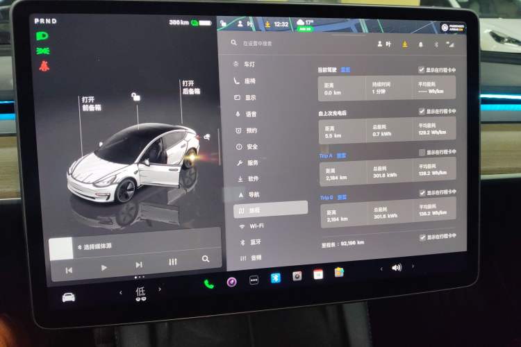 Used Tesla Model 3 2022 Rear-Wheel-Drive Version Audio And AC Panel