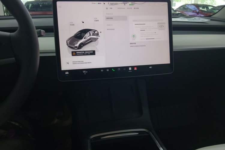 Used Tesla Model 3 2022 Rear-Wheel-Drive Version Audio And AC Panel