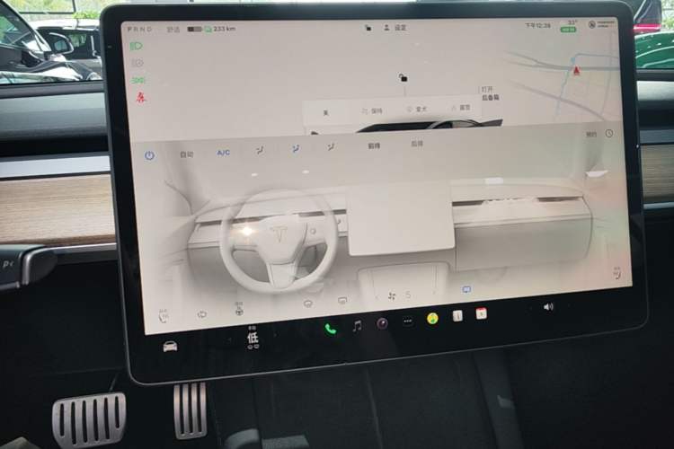 Used Tesla Model 3 2022 Performance High-Performance All-Wheel-Drive Version Audio And AC Panel