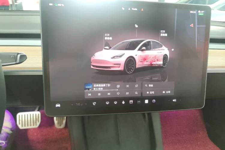 Used Tesla Model 3 2022 Rear-Wheel-Drive Version Audio And AC Panel