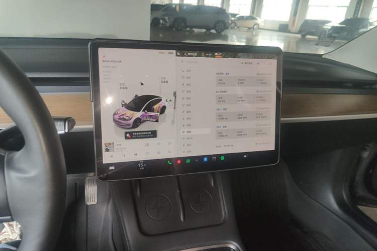 Used Tesla Model 3 2022 Rear-Wheel-Drive Version Audio And AC Panel