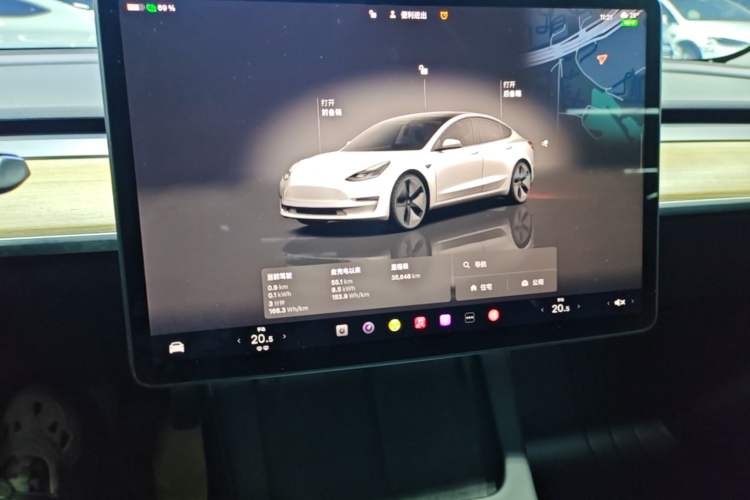 Used Tesla Model 3 2022 Rear-Wheel-Drive Version Audio And AC Panel