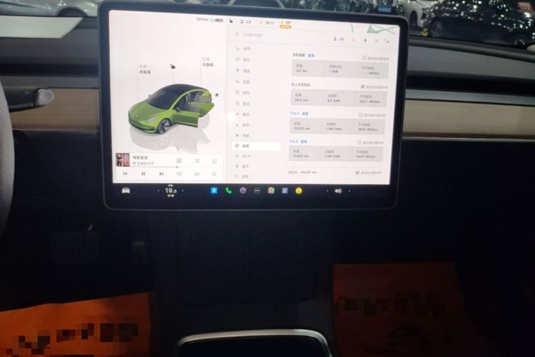 Used Tesla Model 3 2022 Rear-Wheel-Drive Version Audio And AC Panel