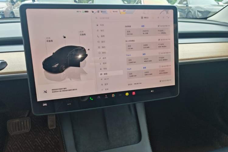 Used Tesla Model 3 2022 Rear-Wheel-Drive Version Audio And AC Panel