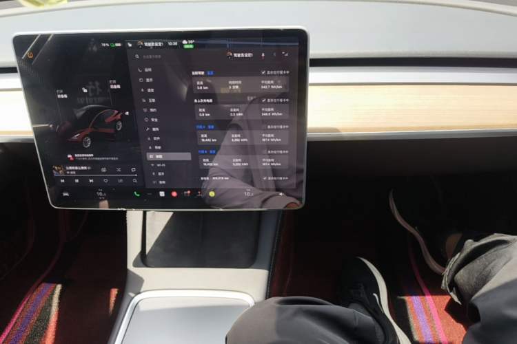 Used Tesla Model 3 2022 Rear-Wheel-Drive Version Audio And AC Panel
