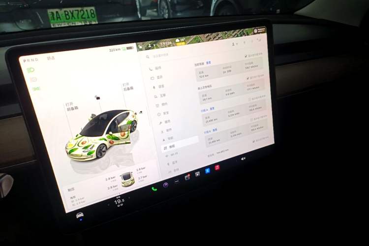 Used Tesla Model 3 2022 Rear-Wheel-Drive Version Audio And AC Panel