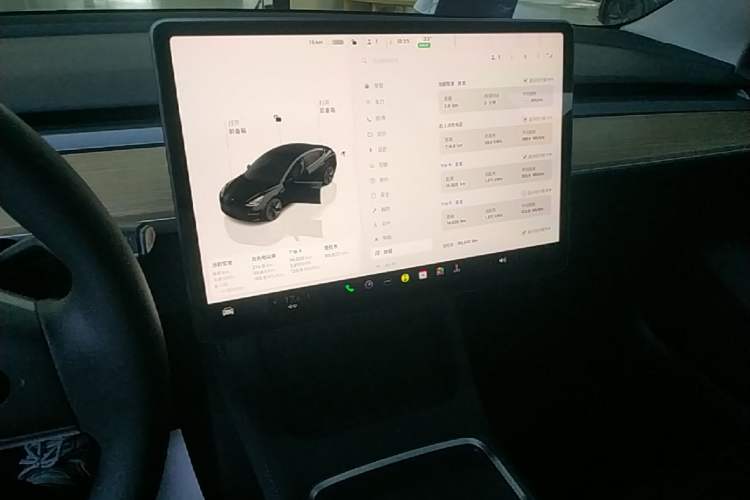 Used Tesla Model 3 2022 Rear-Wheel-Drive Version Audio And AC Panel