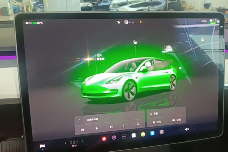 Used Tesla Model 3 2022 Rear-Wheel-Drive Version Audio And AC Panel