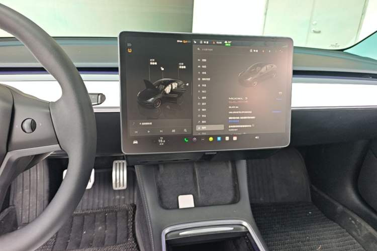 Used Tesla Model 3 2022 Performance High-Performance All-Wheel-Drive Version Audio And AC Panel