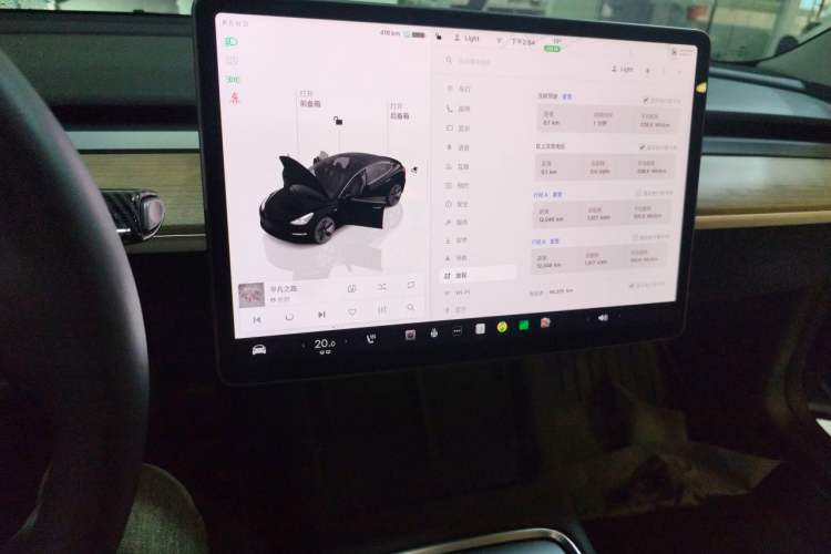 Used Tesla Model 3 2022 Rear-Wheel-Drive Version Audio And AC Panel