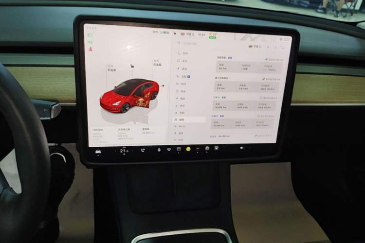 Used Tesla Model 3 2022 Rear-Wheel-Drive Version Audio And AC Panel