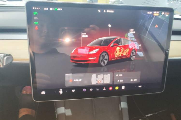 Used Tesla Model 3 2022 Rear-Wheel-Drive Version Audio And AC Panel