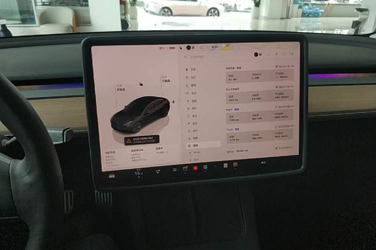 Used Tesla Model 3 2022 Rear-Wheel-Drive Version Audio And AC Panel