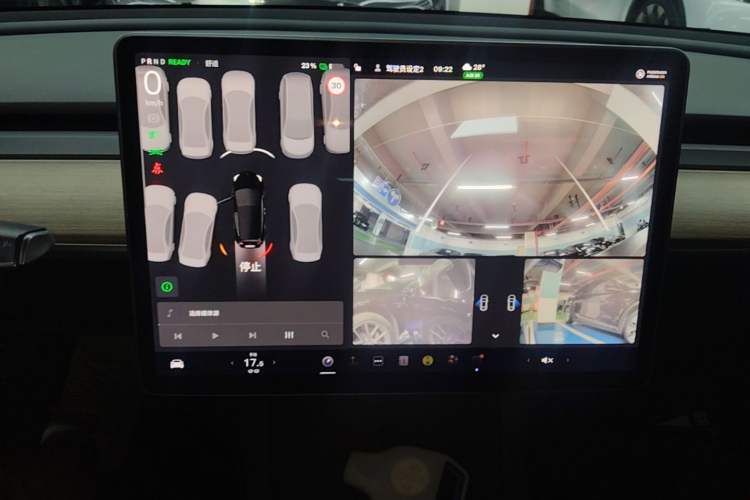 Used Tesla Model 3 2022 Rear-Wheel-Drive Version Audio And AC Panel