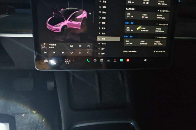 Used Tesla Model 3 2022 Rear-Wheel-Drive Version Audio And AC Panel