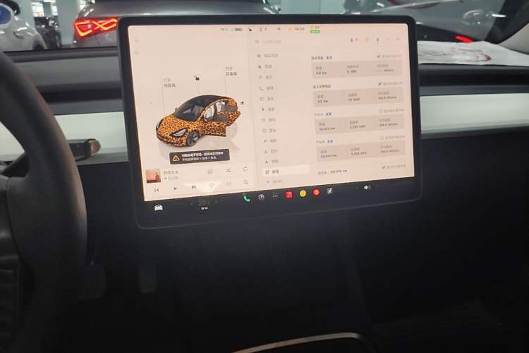 Used Tesla Model 3 2022 Rear-Wheel-Drive Version Audio And AC Panel