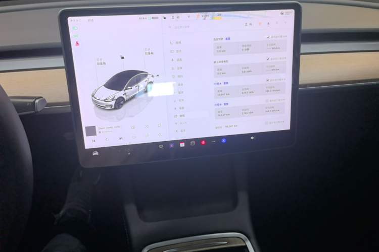 Used Tesla Model 3 2022 Rear-Wheel-Drive Version Audio And AC Panel
