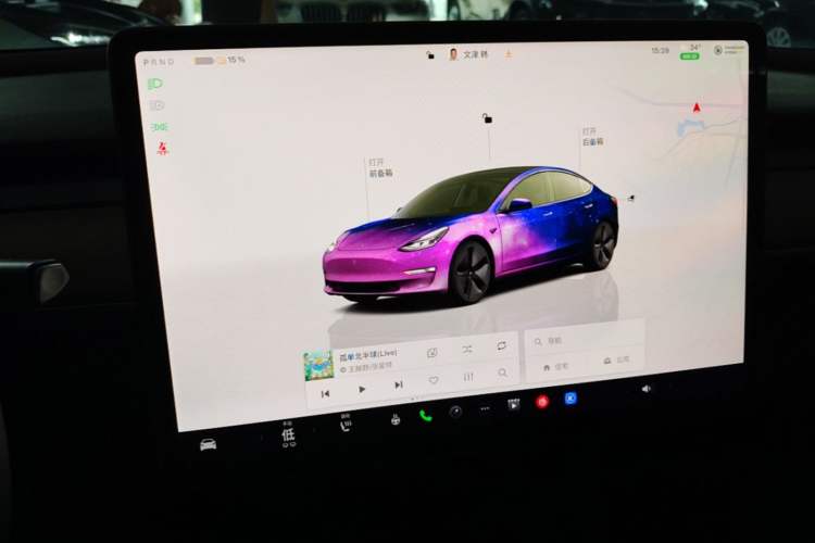 Used Tesla Model 3 2022 Rear-Wheel-Drive Version Audio And AC Panel