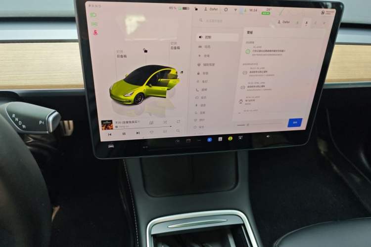 Used Tesla Model 3 2022 Performance High-Performance All-Wheel-Drive Version Audio And AC Panel