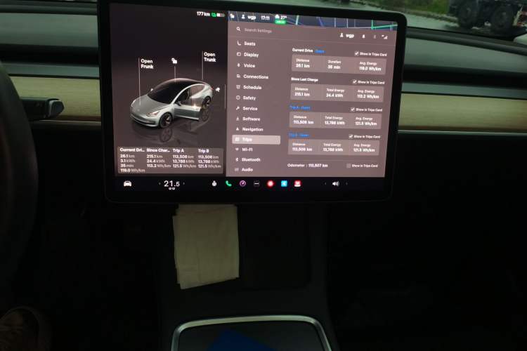 Used Tesla Model 3 2022 Rear-Wheel-Drive Version Audio And AC Panel