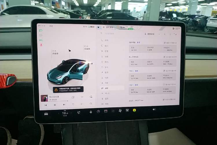 Used Tesla Model 3 2022 Rear-Wheel-Drive Version Audio And AC Panel