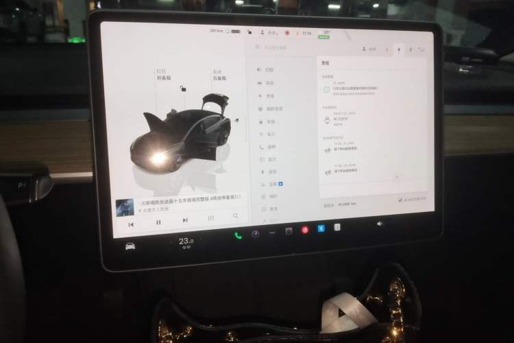 Used Tesla Model 3 2022 Rear-Wheel-Drive Version Audio And AC Panel