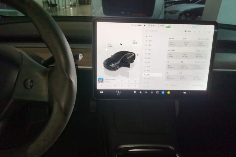 Used Tesla Model 3 2022 Rear-Wheel-Drive Version Audio And AC Panel
