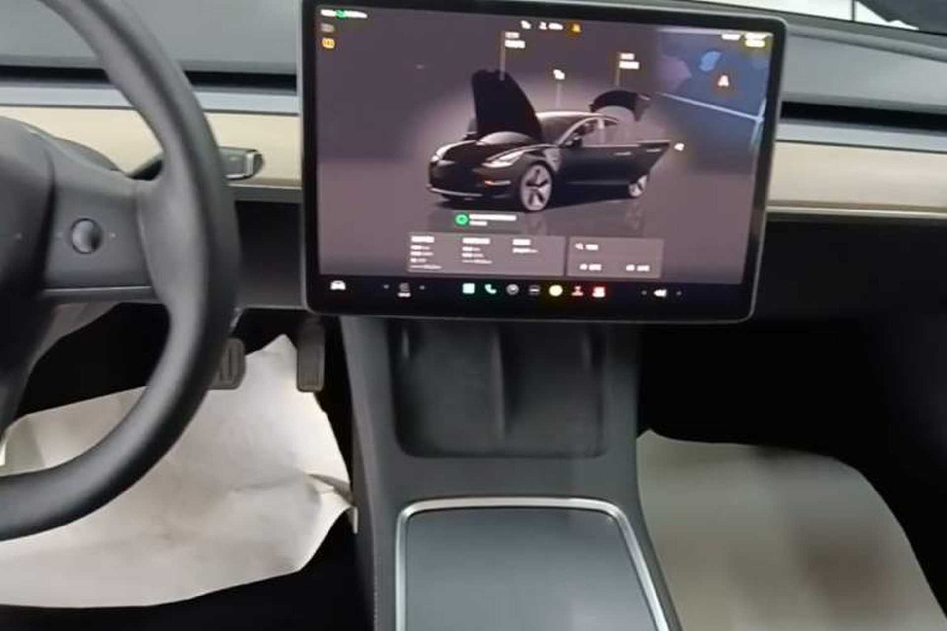 Used Tesla Model 3 2022 Rear-Wheel-Drive Version Audio And AC Panel
