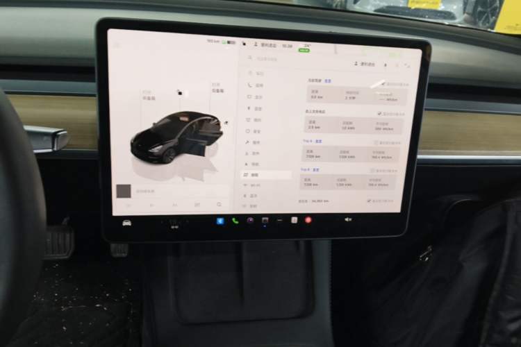 Used Tesla Model 3 2022 Rear-Wheel-Drive Version Audio And AC Panel