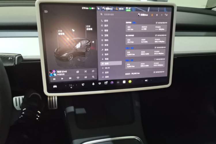 Used Tesla Model 3 2022 Performance High-Performance All-Wheel-Drive Version Audio And AC Panel