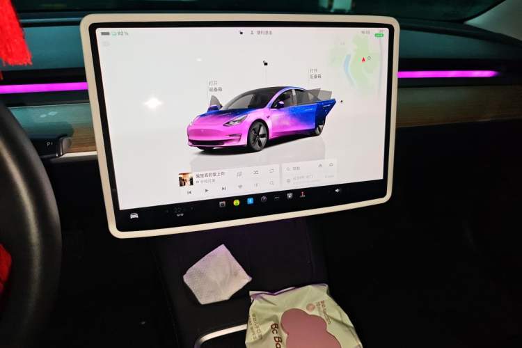 Used Tesla Model 3 2022 Rear-Wheel-Drive Version Audio And AC Panel