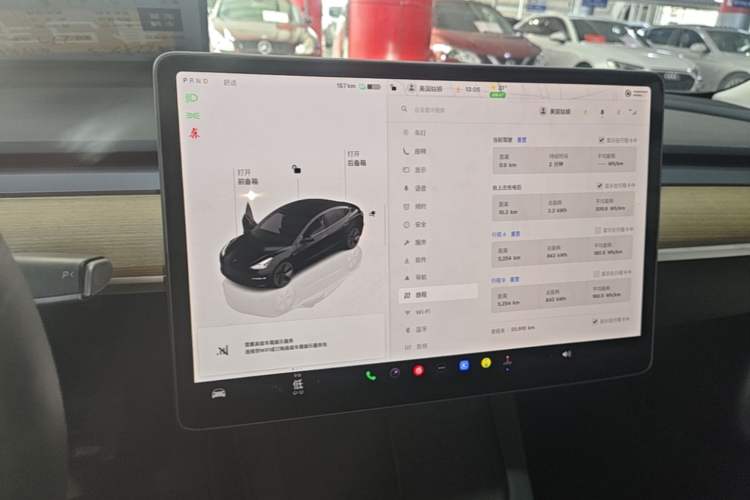 Used Tesla Model 3 2022 Rear-Wheel-Drive Version Audio And AC Panel