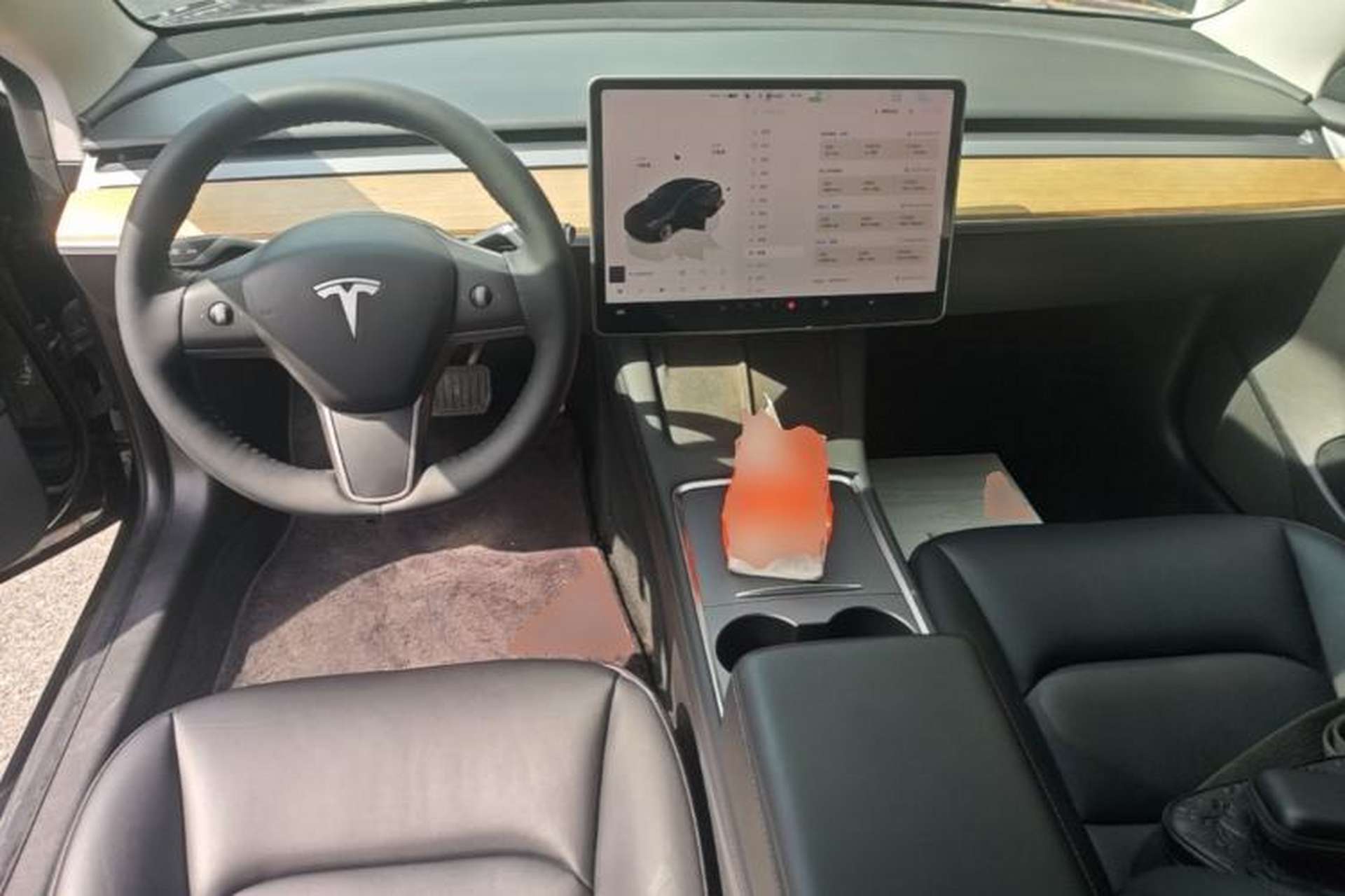 Used Tesla Model 3 2022 Rear-Wheel-Drive Version Center Console