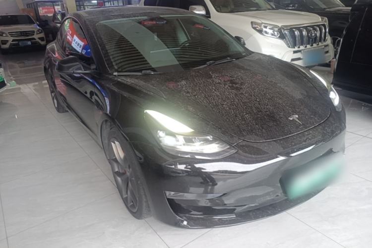Used Tesla Model 3 2022 Performance High-Performance All-Wheel-Drive Version Front Right 45 Deg