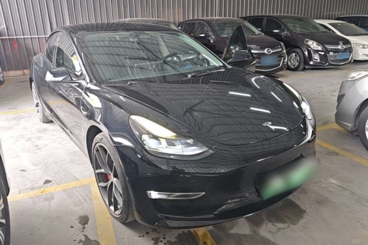 Used Tesla Model 3 2022 Performance High-Performance All-Wheel-Drive Version Front Right 45 Deg