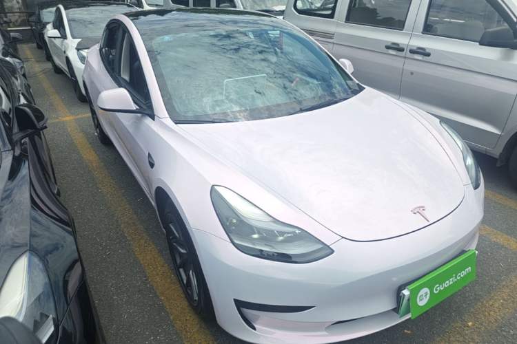 Used Tesla Model 3 2022 Rear-Wheel-Drive Version Front Right 45 Deg